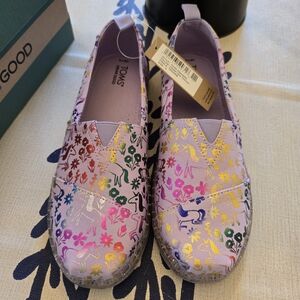 TOMS Kids Unicorn Alparfata Slip-On Shoes s:4